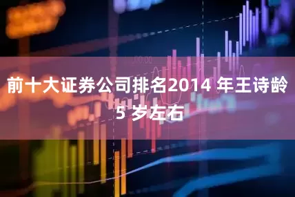 前十大证券公司排名2014 年王诗龄 5 岁左右